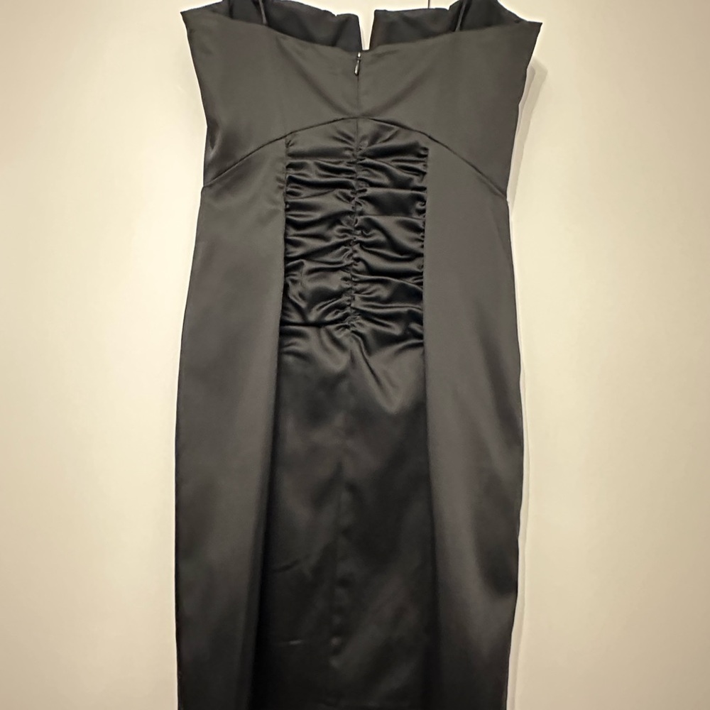 Nicole Miller Black Strapless Dress
